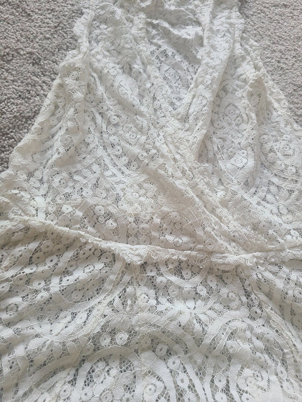 Free People Ivory Lace Overlay Sleeveless Camisole - Picture 3 of 4